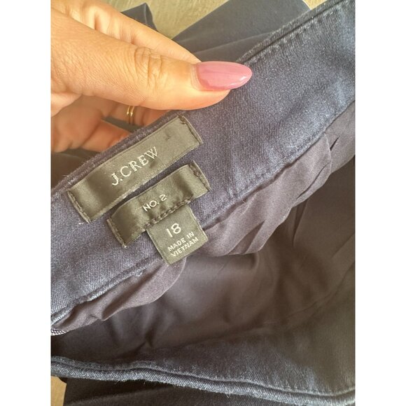 J CREW Womens Navy Blue No 2 Skirt Size 18 - Picture 5 of 6